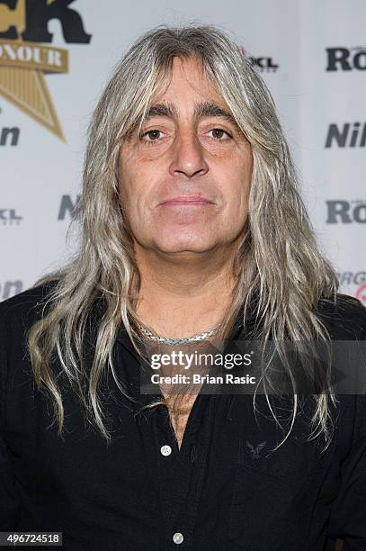 Mikkey Dee of Motorhead attends the Classic Rock Roll of Honour at The Roundhouse on November 11, 2015 in London, England.