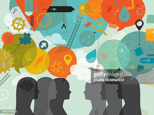 women scientists - ideas stock illustrations