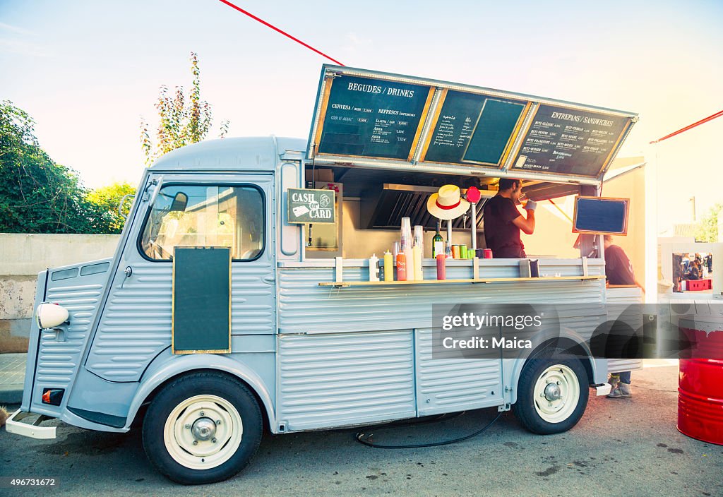 Food truck in the street