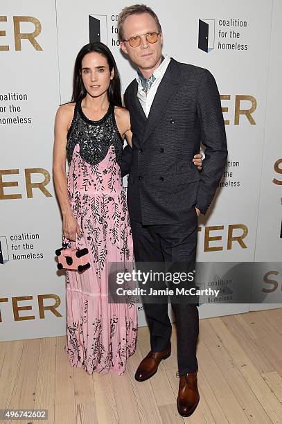 Actress Jennifer Connelly and writer/director Paul Bettany attend the "Shelter" New York Premiere at The Whitney Museum of American Art on November...