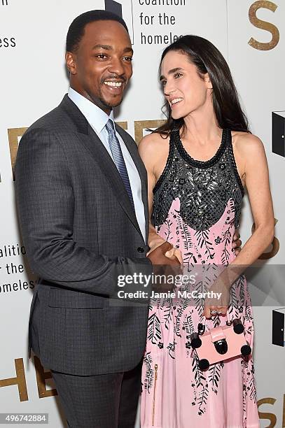 Actors Anthony Mackie and Jennifer Connelly attends the "Shelter" New York Premiere at The Whitney Museum of American Art on November 11, 2015 in New...