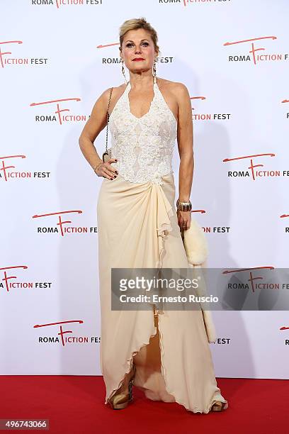 Patrizia Pellegrino attends the 'Lea' red carpet during the RomaFictionFest 2015 at Auditorium Conciliazione on November 11, 2015 in Rome, Italy.