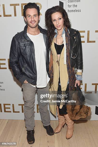 Actor Kevin Kane and actress Booker Garrett attend the "Shelter" New York Premiere at The Whitney Museum of American Art on November 11, 2015 in New...