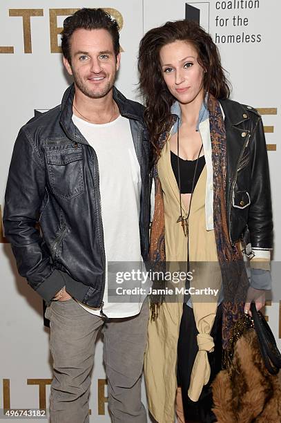 Actor Kevin Kane and actress Booker Garrett attend the "Shelter" New York Premiere at The Whitney Museum of American Art on November 11, 2015 in New...