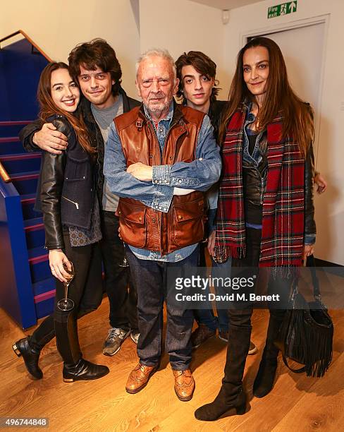 To Sarah Stanbury , Fenton Bailey, David Bailey, Fenton Bailey, and Catherine Bailey attend the launch of David Bailey's new book "Tears And Tears"...