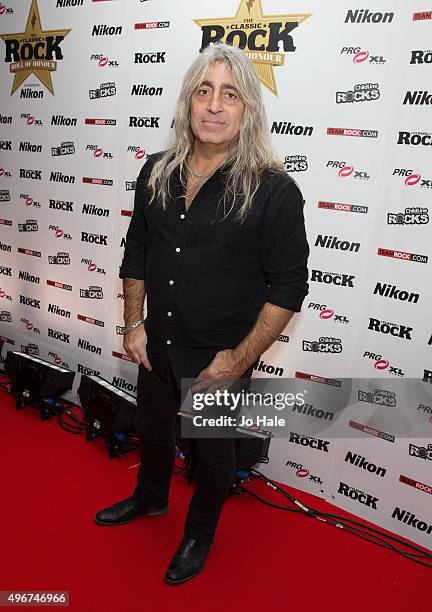 Mikkey Dee of Motorhead attends the Classic Rock Roll of Honour at The Roundhouse on November 11, 2015 in London, England.