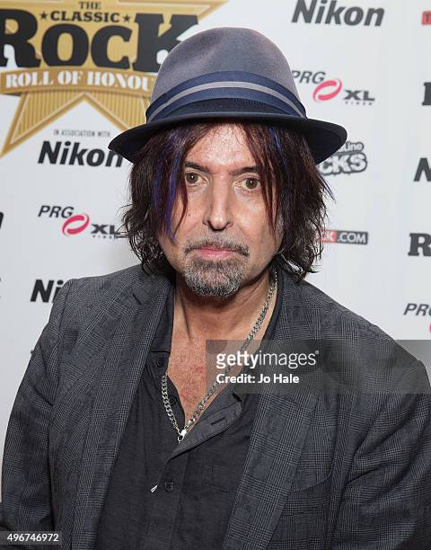 Phil Campbell of Motorhead attends the Classic Rock Roll of Honour at The Roundhouse on November 11, 2015 in London, England.
