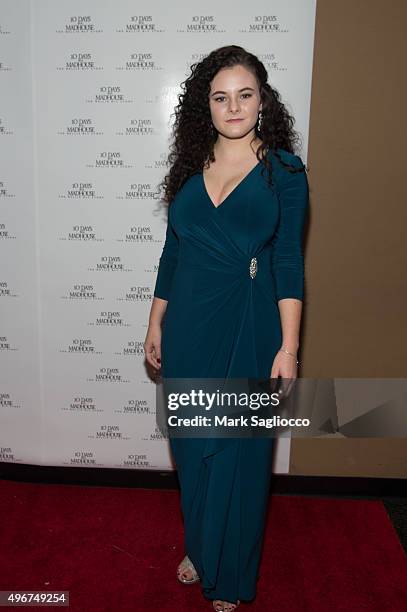 Actress Jessa Campbell attends "10 Days in a Madhouse" New York premiere at the AMC Empire 25 theater on November 11, 2015 in New York City.