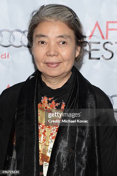 Actress Kirin Kiki attends 'On Directing: A Conversation with Ridley Scott' during AFI FEST 2015 presented by Audi at TCL Chinese 6 Theatres on...