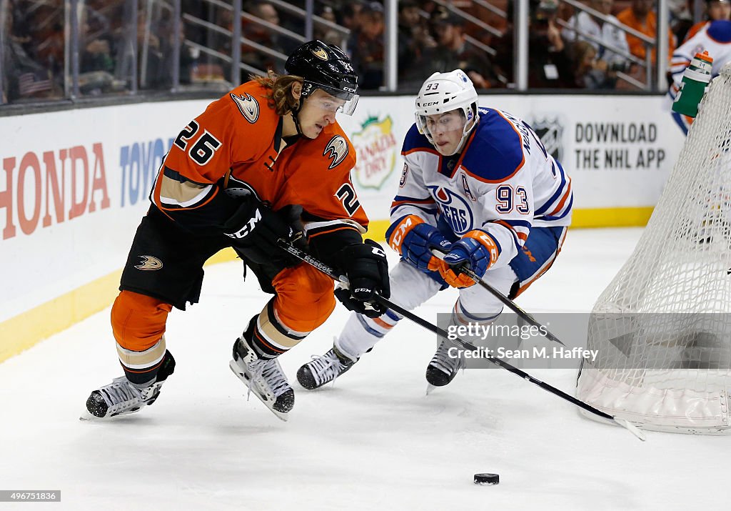 Edmonton Oilers v Anaheim Ducks