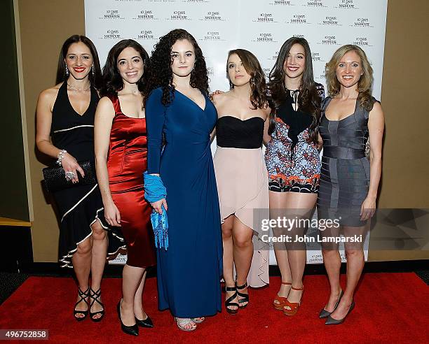 Sasha Kerbel, Talya Mar, Jessa Campbell, Natalia Davidenko, Andi Morrow and Saskia Larsen attend "10 Days In A Madhouse" New York premiere at AMC...