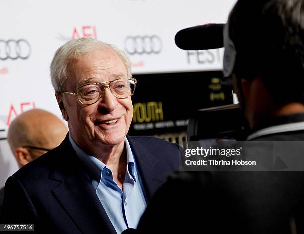 Michael Caine attends the screening of Fox Searchlight Pictures' 'Youth' at AFI FEST 2015 presented by Audi at the Egyptian Theatre on November 11,...