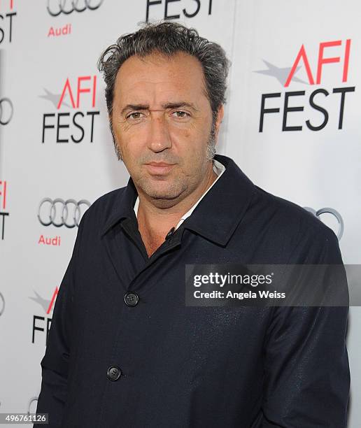 Director/writer Paolo Sorrentino arrives at the AFI FEST 2015 Presented by Audi Screening of Fox Searchlight Pictures' "Youth" at the Egyptian...