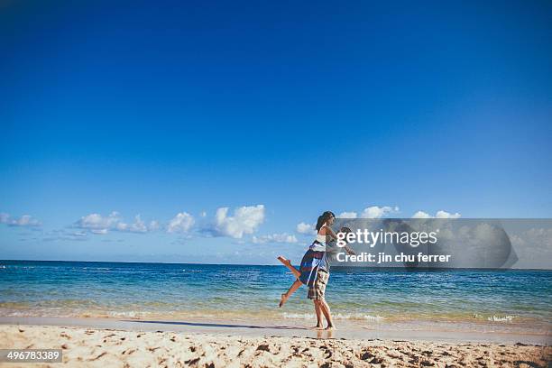 love on the beaches of jamaica. - montego bay stock pictures, royalty-free photos & images