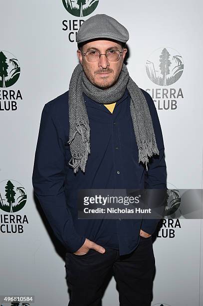 Director Darren Aronofsky attends Sierra Club's Act In Paris, A Night Of Comedy And Climate Action at the Heath at the McKittrick Hotel on November...