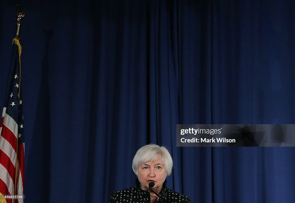 Janet Yellen Delivers Remarks At Fed Conf. On Monetary Policy Implementation