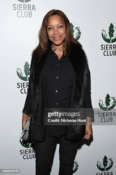 Grace Hightower attends Sierra Club's Act In Paris, A Night Of Comedy And Climate Action at the Heath at the McKittrick Hotel on November 11, 2015 in...