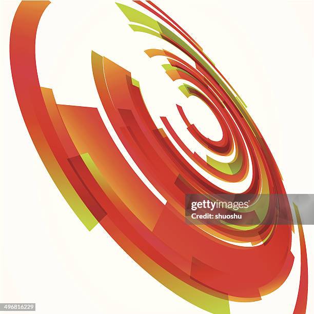 abstract colorful ring pattern background - roof shingles texture stock illustrations