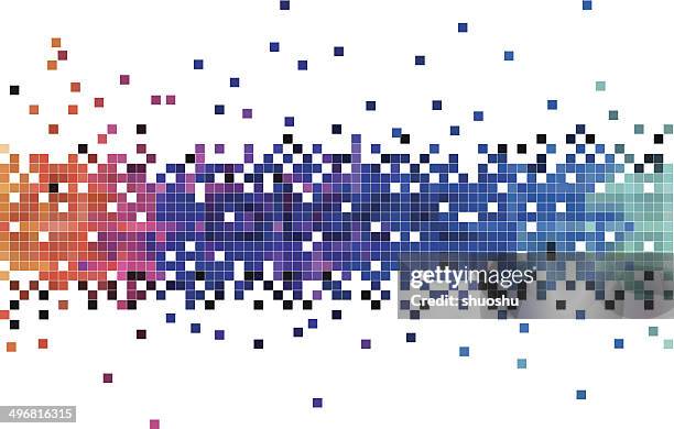 abstract data flowing technology check pattern background - television industry stock illustrations