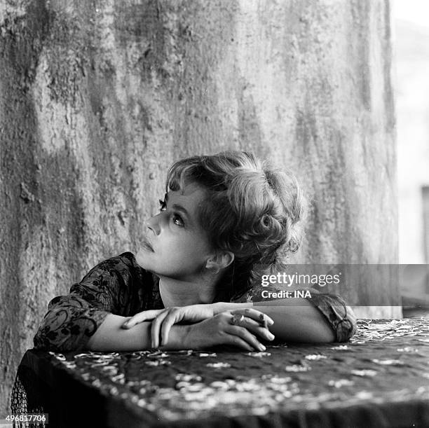 Jeanne Moreau plays a scene of "An immortal history", drama realized by Orson Welles and adapted by a piece of news of Karen Blixen