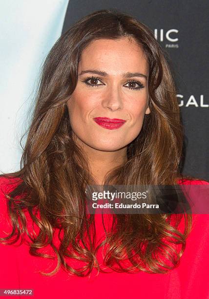 Model Mar Saura attends the Galenic new product photocall at Loft Aguas on November 12, 2015 in Madrid, Spain.