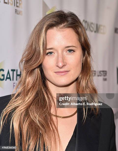 Actress Grace Gummer attends the Los Angeles premiere of Mister Lister Films' "Consumed" at Laemmle Music Hall on November 11, 2015 in Beverly Hills,...