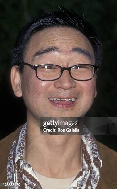 Gedde Watanabe attends the world premiere of "Mulan" on June 5, 1998 at the Hollywood Bowl in Hollywood, California.