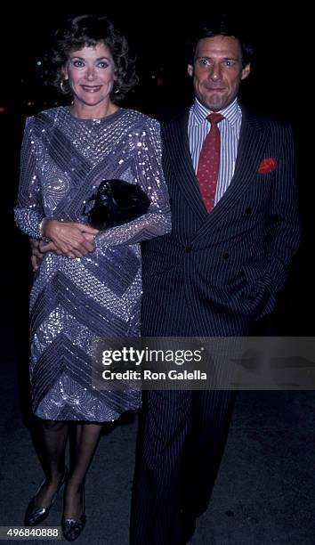 Jessica Walter and Ron Leibman attend 20th Anniversary of NOW on December 1, 1986 at the Dorothy Chandler Pavilion in Los Angeles, California.