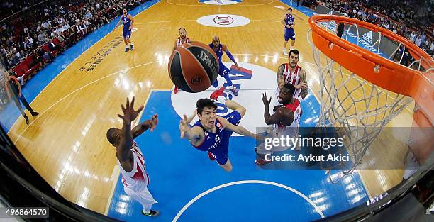 Cedi Osman, #6 of Anadolu Efes Istanbul in action during the Turkish Airlines Euroleague Regular Season date 5 game between Anadolu Efes Istanbul v...