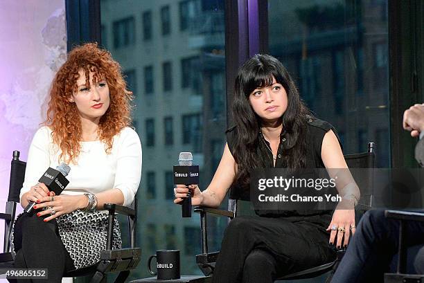 Alexandra Roxo and Natalia Leite attend AOL BUILD presents: "Bare" at AOL Studios In New York on November 12, 2015 in New York City.