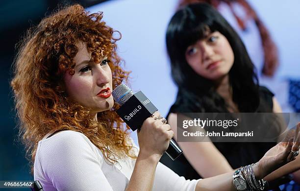 FilmmakersAlexandra Roxo and Natalia Leite discuss "Bare" during AOL Build at AOL Studios In New York on November 12, 2015 in New York City.