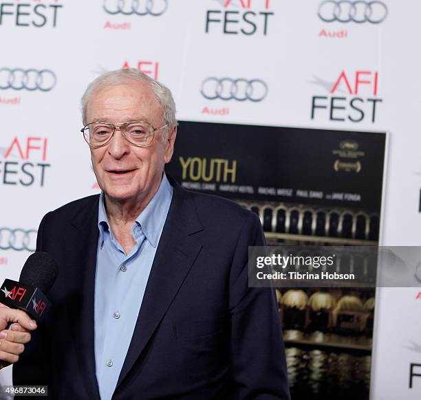 Michael Caine attends the screening of Fox Searchlight Pictures' 'Youth' at AFI FEST 2015 presented by Audi at the Egyptian Theatre on November 11,...