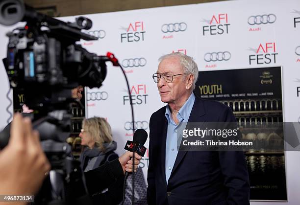 Michael Caine attends the screening of Fox Searchlight Pictures' 'Youth' at AFI FEST 2015 presented by Audi at the Egyptian Theatre on November 11,...