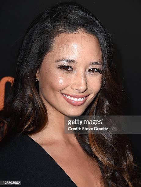 Aja Dang arrives at the Premiere Of STX Entertainment's "Secret In Their Eyes" on November 11, 2015 in Westwood, California.