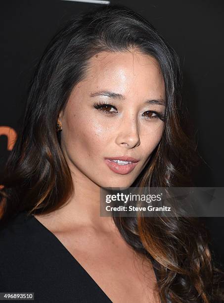 Aja Dang arrives at the Premiere Of STX Entertainment's "Secret In Their Eyes" on November 11, 2015 in Westwood, California.