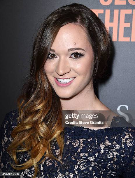 Alisha Marie arrives at the Premiere Of STX Entertainment's "Secret In Their Eyes" on November 11, 2015 in Westwood, California.