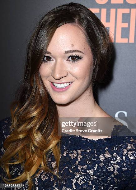 Alisha Marie arrives at the Premiere Of STX Entertainment's "Secret In Their Eyes" on November 11, 2015 in Westwood, California.