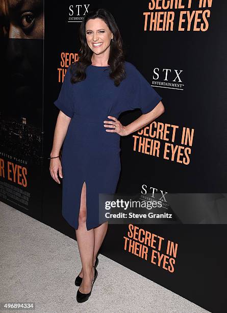 Jennifer Lafleur arrives at the Premiere Of STX Entertainment's "Secret In Their Eyes" on November 11, 2015 in Westwood, California.