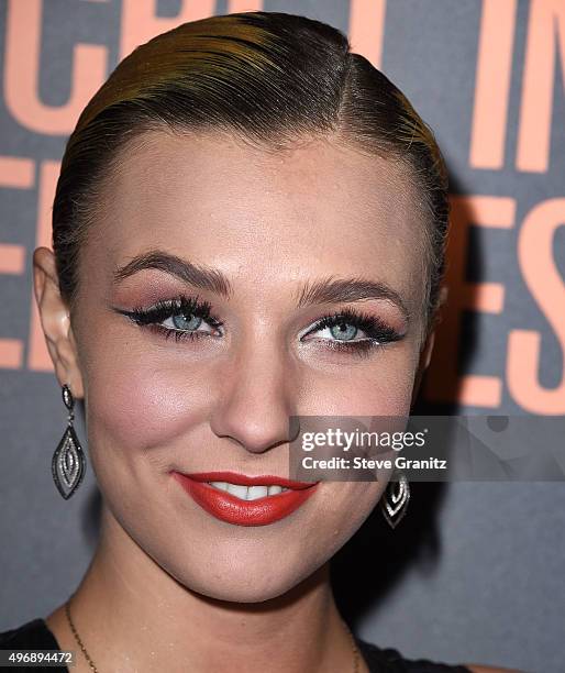 Maty Noyes arrives at the Premiere Of STX Entertainment's "Secret In Their Eyes" on November 11, 2015 in Westwood, California.