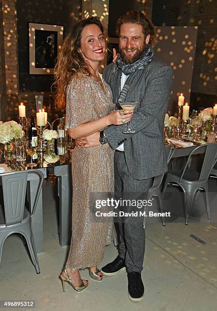 Alice Temperley and Greg Williams attend an intimate dinner party hosted by Alice Temperley to celebrate 15 years of Temperley at GWP Studio on...