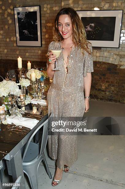 Alice Temperley attends an intimate dinner party which she hosted to celebrate 15 years of Temperley at GWP Studio on November 12, 2015 in London,...