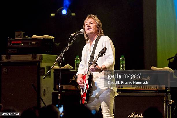 British singer Chris Norman performs live during a concert at the Tempodrom on November 12, 2015 in Berlin, Germany.