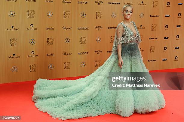 Rita Ora attends the Bambi Awards 2015 at Stage Theater on November 12, 2015 in Berlin, Germany.