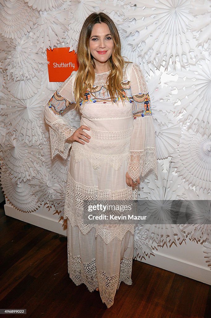 Drew Barrymore Unveils Curated Shutterfly Collection At Holiday Gifting Event