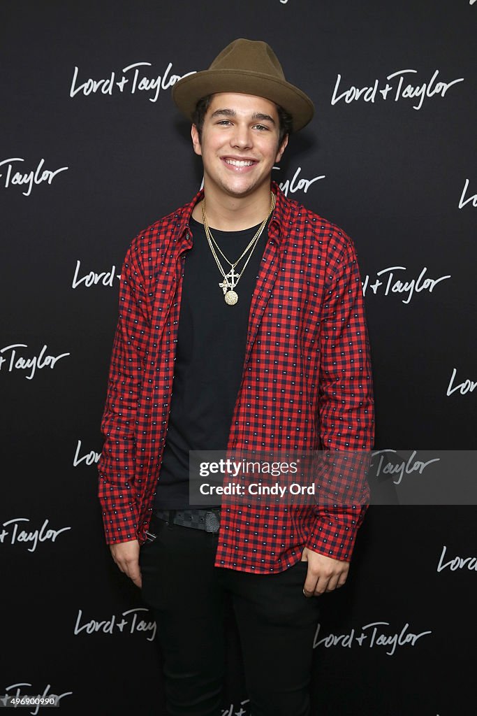 Lord & Taylor NYC 2015 Holiday Windows Unveiling With Austin Mahone