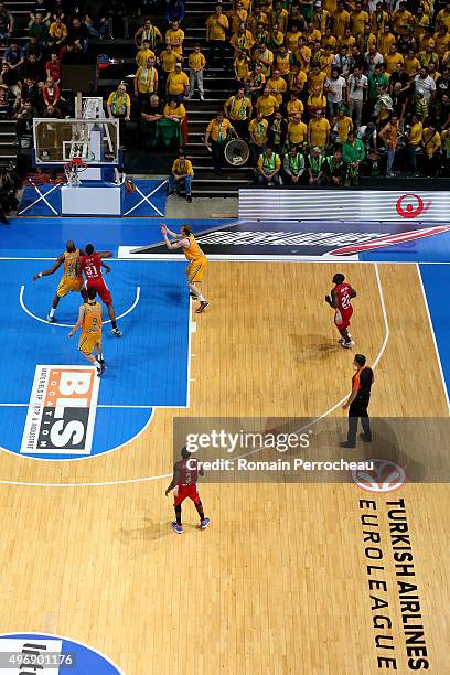 General view of the Turkish Airlines Euroleague regular season date 5 game between CSP Limoges and EA7 Emporio Armani Milan at Palio on November 12,...