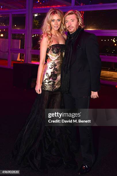 Kelly Simplin and Nicky Clarke attend the Battersea Dogs & Cats Home Collars and Coats Gala Ball at Battersea Evolution on November 12, 2015 in...