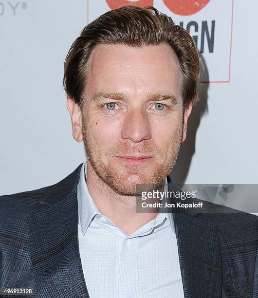 Actor Ewan McGregor arrives at the 8th Annual GO Campaign Gala at Montage Beverly Hills on November 12, 2015 in Beverly Hills, California.