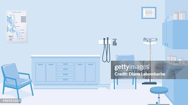 stockillustraties, clipart, cartoons en iconen met doctor's office - dokterspraktijk