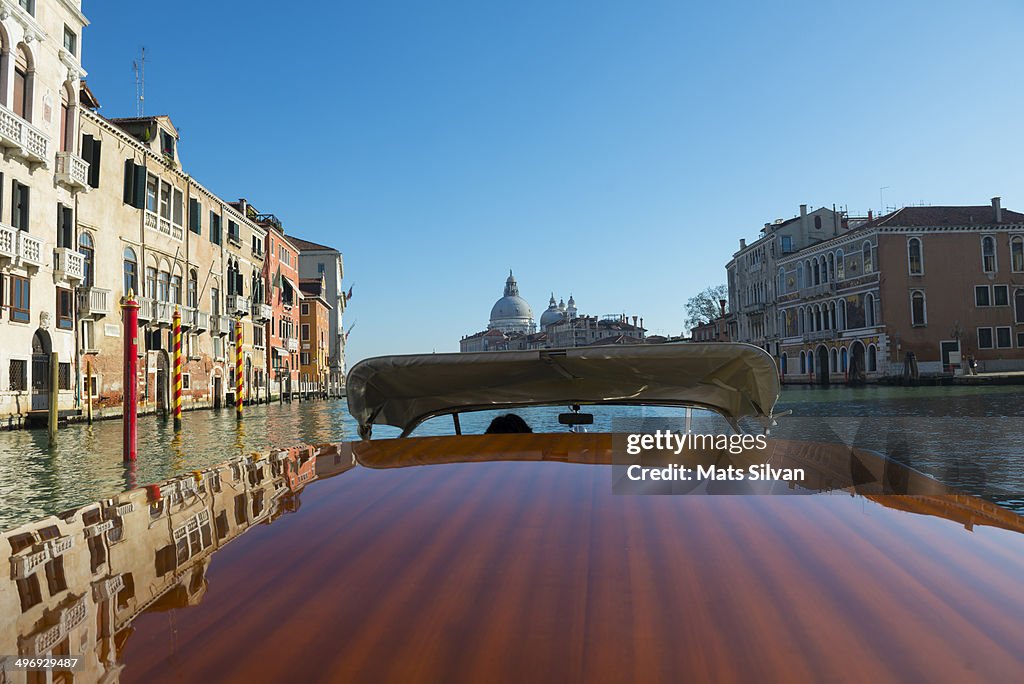 Taxi boat in Venice